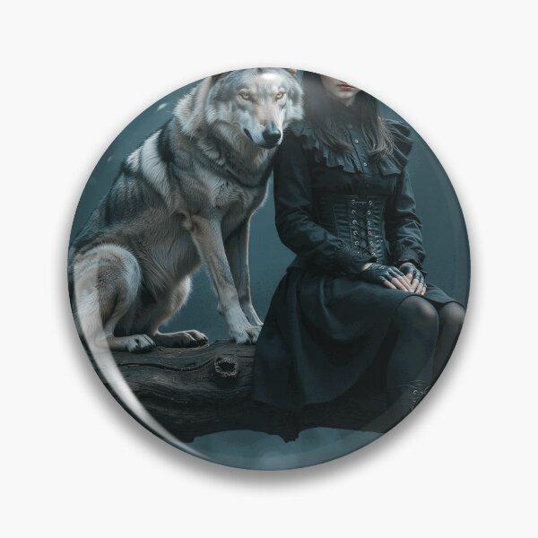 Item preview, The Wolfbound Guardian of the Midnight Grove designed and sold by AudenCrewe.