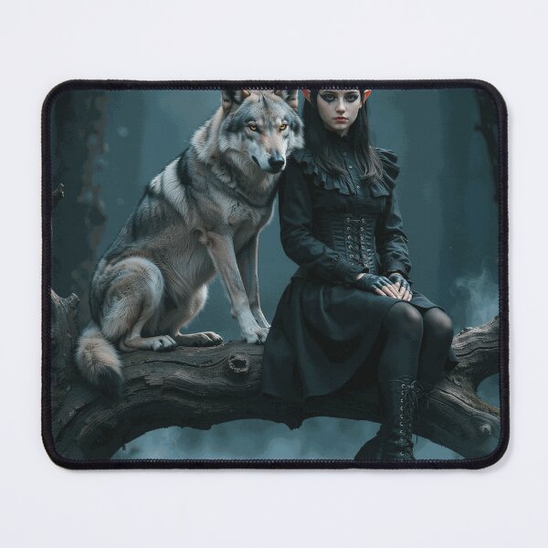 Item preview, The Wolfbound Guardian of the Midnight Grove designed and sold by AudenCrewe.