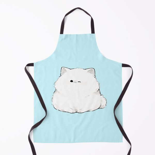 Item preview, Fluffy White Kawaii Cat designed and sold by jianina-alondra.