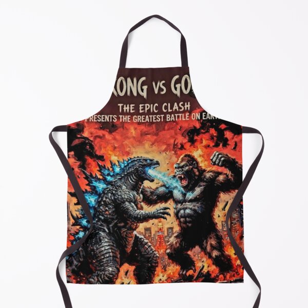 Item preview, King Kong vs Godzilla Kaiju Battle Fine Art Tribute designed and sold by Art's Diner.