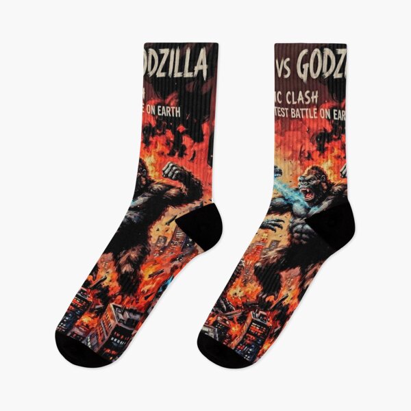 Item preview, King Kong vs Godzilla Kaiju Battle Fine Art Tribute designed and sold by Art's Diner.