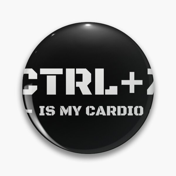 Item preview, Ctrl+Z Is My Cardio - Funny Programmer Undo Shortcut Humor designed and sold by SortedKit.