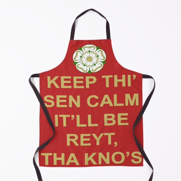 Item preview, Keep Thi Sen Calm Itll Be Reyt Tha Knos Yellow Text designed and sold by taiche.