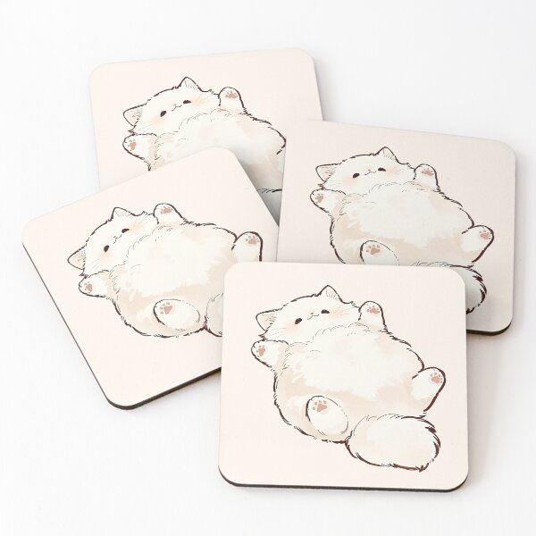 Item preview, Cute Fluffy Sleeping Kitten Kawaii Cat designed and sold by jianina-alondra.