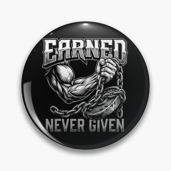 Item preview, Earned Never Given Gym - Muscular Powerlifting Bicep Tee designed and sold by OLLI_STORE.