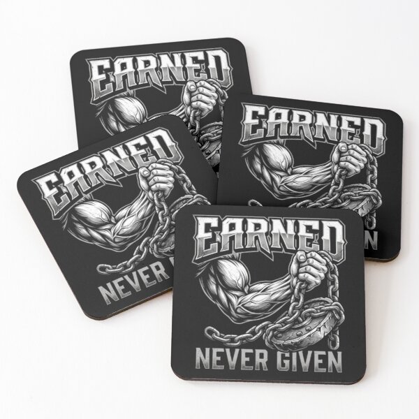 Item preview, Earned Never Given Gym - Muscular Powerlifting Bicep Tee designed and sold by OLLI_STORE.