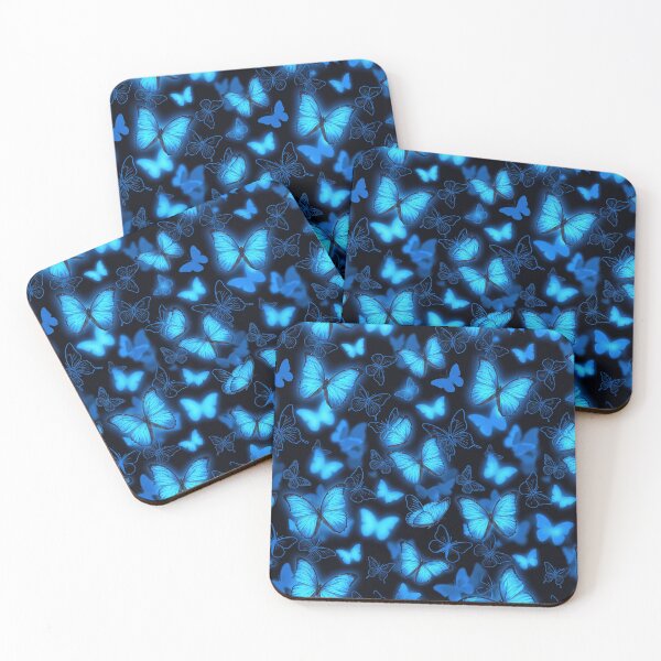 Item preview, Glowing Blue Morpho Butterfly Pattern designed and sold by Steele-Art.