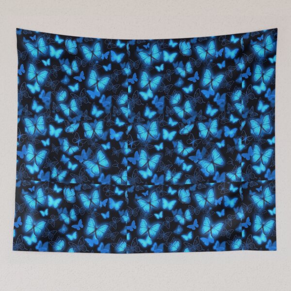 Item preview, Glowing Blue Morpho Butterfly Pattern designed and sold by Steele-Art.