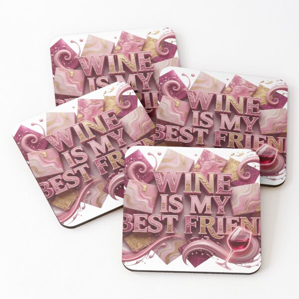 Item preview, Beautiful WINE IS MY BEST FRIEND v2 designed and sold by dazzlemakers.