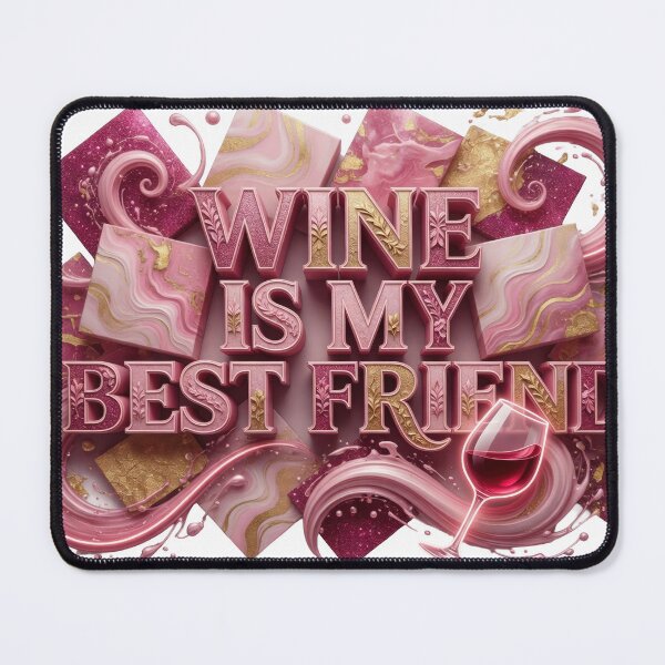 Item preview, Beautiful WINE IS MY BEST FRIEND v2 designed and sold by dazzlemakers.