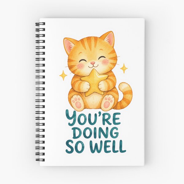 Item preview, selfcare cat - you're doing so well designed and sold by Krachtvanjehart.