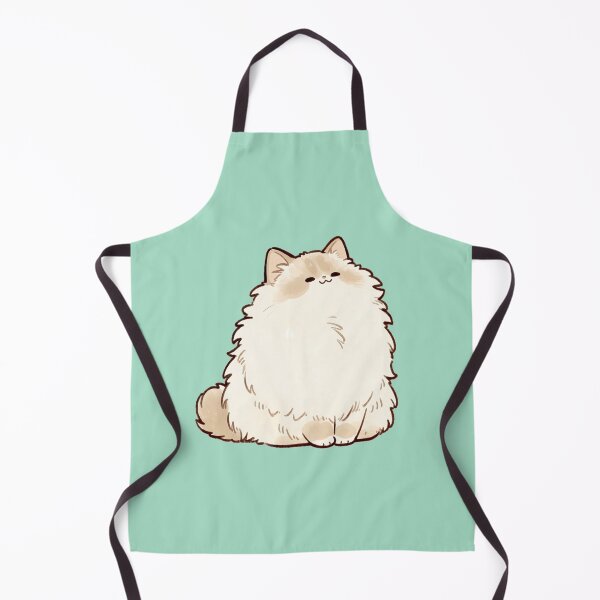 Item preview, Fluffy White Persian Kawaii Cat designed and sold by jianina-alondra.