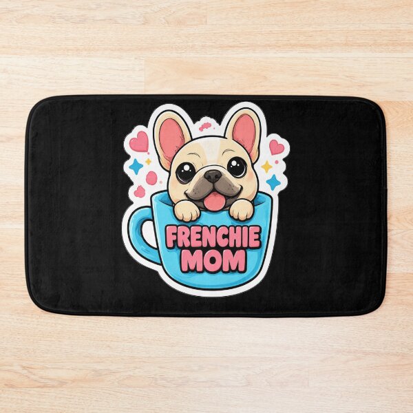 Item preview, Frenchie Mom Cute French Bulldog in Coffee Mug Sticker | Kawaii Frenchie Dog Lover Gift designed and sold by WOWART69.