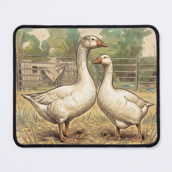 Item preview, Geese, Vintage styled illustration designed and sold by carole hirst.