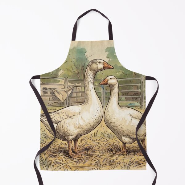 Item preview, Geese, Vintage styled illustration designed and sold by carole hirst.