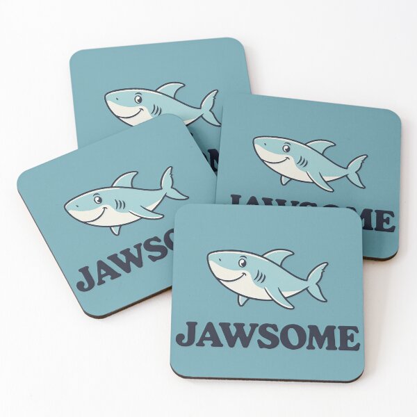 Item preview, Awesome Cute Cartoon Shark With Pun designed and sold by C-Plus-Home.
