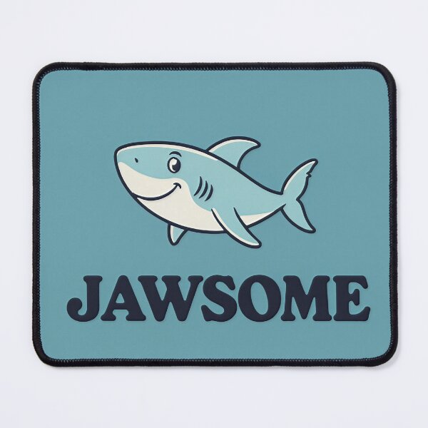 Item preview, Awesome Cute Cartoon Shark With Pun designed and sold by C-Plus-Home.