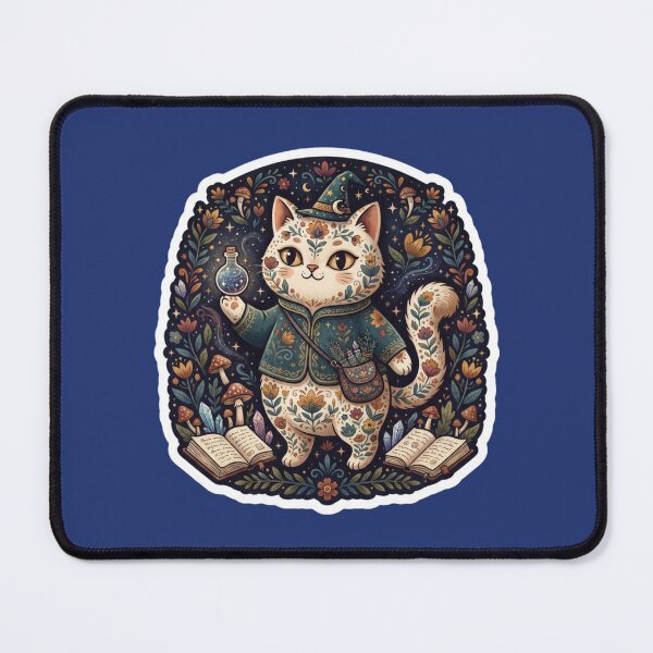 Item preview, Arcane Wizard Cat Illustration designed and sold by Iampoji.