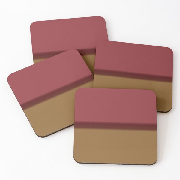 Item preview,  Burgundy and Camel Brown Color Block with Shadow designed and sold by pluielegere.