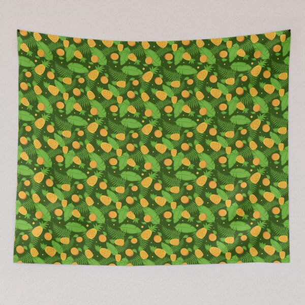 Item preview, Tropical Pineapple Seamless Pattern designed and sold by KAYJAY DESIGNS.