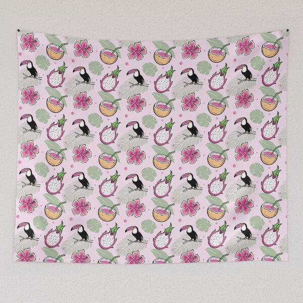 Item preview, Toucan Tropical Seamless Pattern designed and sold by KAYJAY DESIGNS.