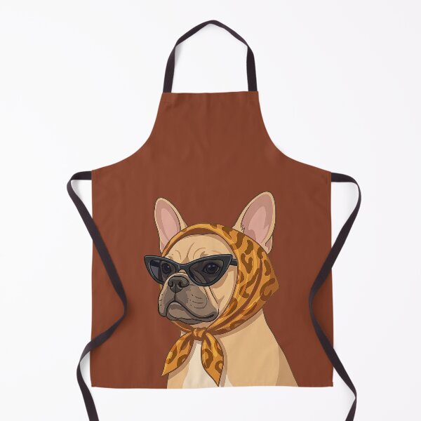 Item preview, Cool French Bulldog with Sunglasses and Leopard Scarf Graphic Design designed and sold by caseluv.