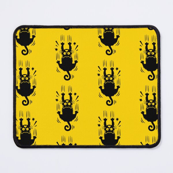 Item preview, Falling Black Cat Comic Silhouette For Pet Owners and Car Driver designed and sold by roarsomethings.