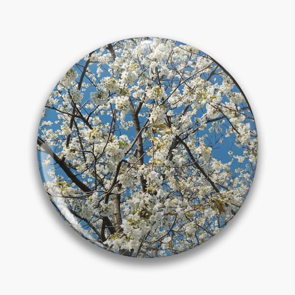 Item preview, White Cherry Blossom Tree Clear Blue Sky designed and sold by Nature Moments.