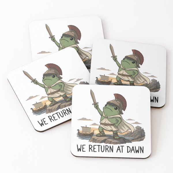 Item preview, We Return At Dawn Funny Frog Greek Mythology designed and sold by PartyFam.