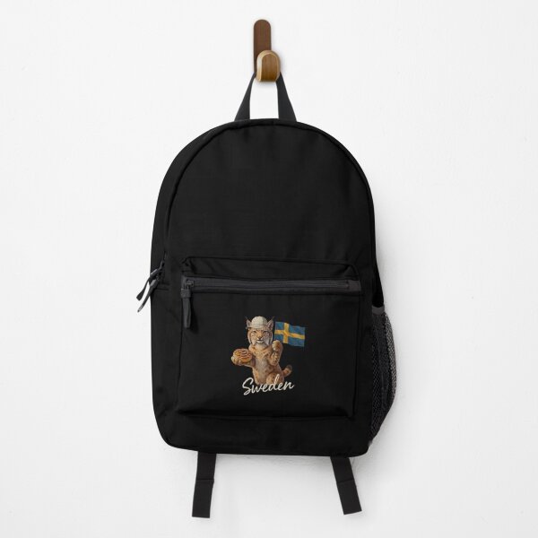 Item preview, Sweden Lynx Swedish Flag Cinnamon Bun Kanelbulle Mascot designed and sold by Enea Kelo.