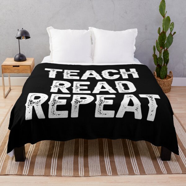 Item preview, Teach Read Repeat, Funny Reader Gift,teacher gift designed and sold by CloudyPress.