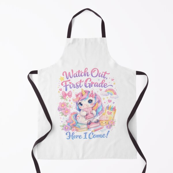 Item preview, Copy of Watch Out First Grade Here I Come Kawaii Watercolor Unicorn Pastel Girls Back to School Gift designed and sold by Artycom.