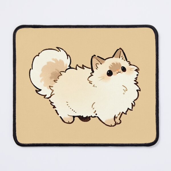 Artikelvorschau, Cute Fluffy Kitten Walking Illustration entworfen und verkauft von jianina-alondra.