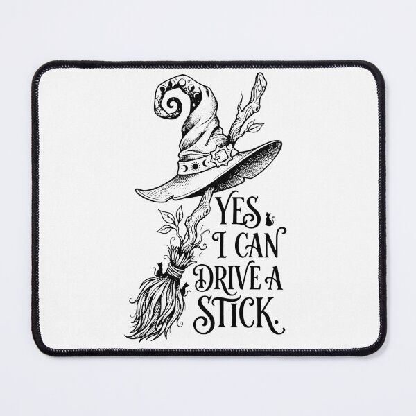 Item preview, Funny Witch Shirt, Yes I Can Drive a Stick designed and sold by flory-baff-mint.