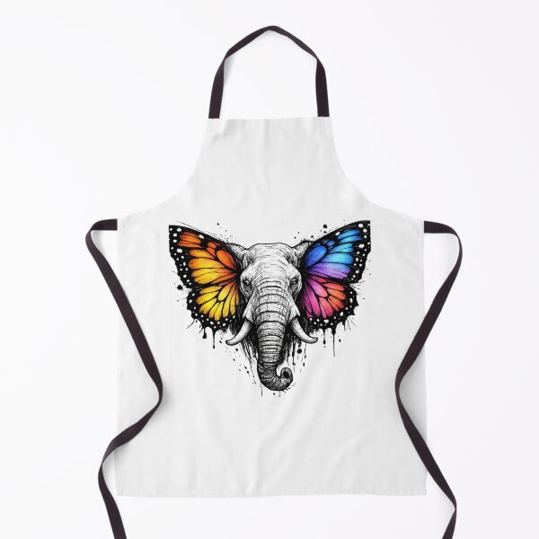 Item preview, Elephant Butterfly Fusion | Colorful Art designed and sold by thesmilngnature.