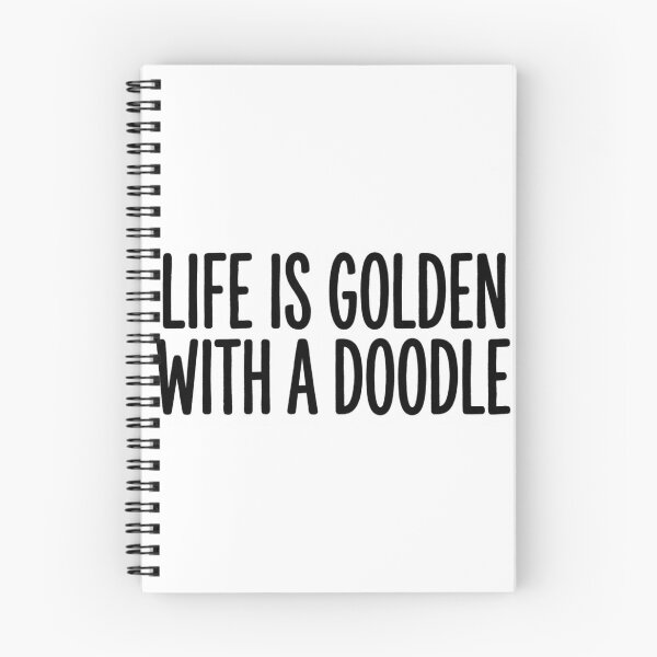 Item preview, Life Is Golden With A Doodle Cute Dog Lover Typography Art Gift designed and sold by raedattia.
