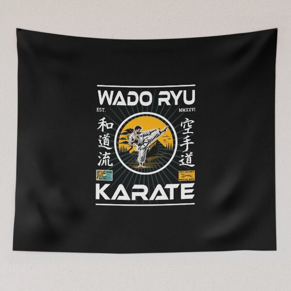 Item preview, Wado-Ryu Fighter Shirt for real karateka designed and sold by RetroMaritalArt.
