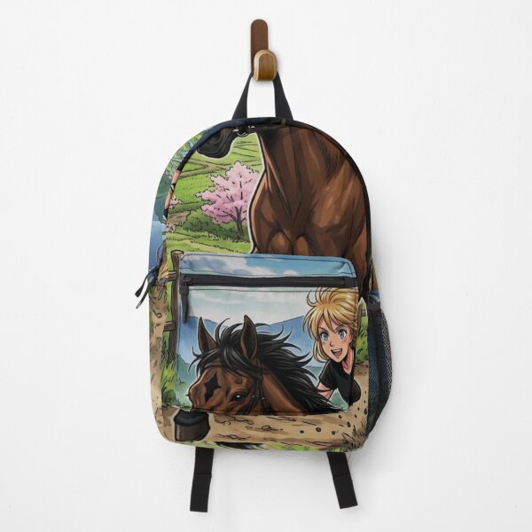 Item preview, Anime Horse Riding Girl Manga Countryside Scene designed and sold by WitzkeCPH.