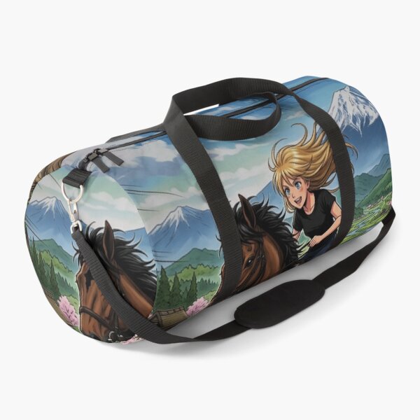 Item preview, Anime Horse Riding Girl Manga Countryside Scene designed and sold by WitzkeCPH.