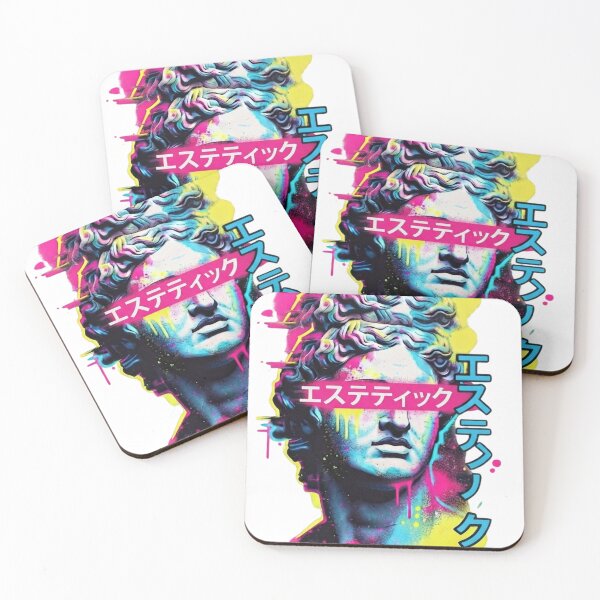 Item preview, Vaporwave Aesthetic Japanese Statue Cyberpunk T-Shirt designed and sold by Zelis craft.