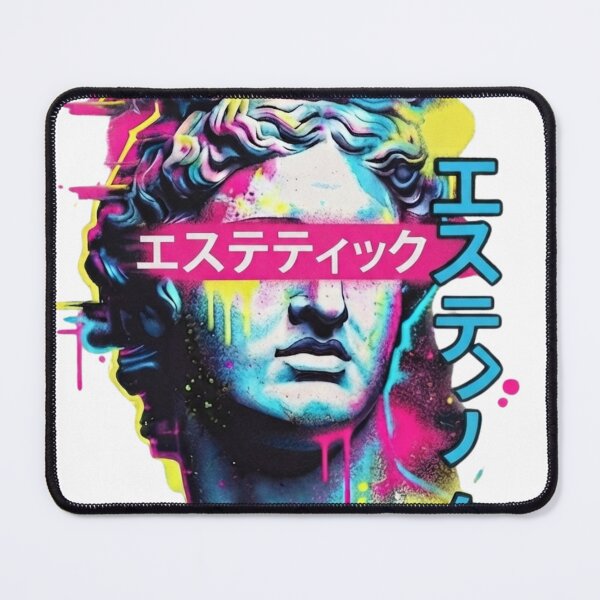 Item preview, Vaporwave Aesthetic Japanese Statue Cyberpunk T-Shirt designed and sold by Zelis craft.