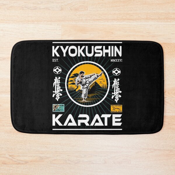 Item preview, Kyokushin Karate Outfit with Kanji and fighting spirit for the Kyokushinkai fan designed and sold by RetroMaritalArt.