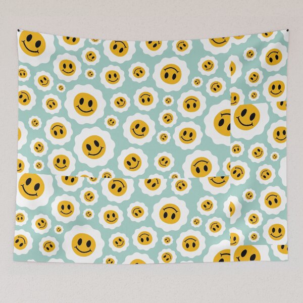Item preview, Colorful abstract pattern smiling egg designed and sold by unfrgttble.