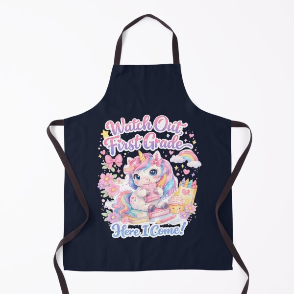 Item preview, Watch Out First Grade Here I Come Kawaii Watercolor Unicorn Pastel Girls Back to School Gift designed and sold by Artycom.