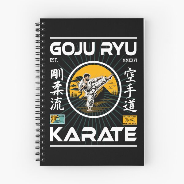 Item preview, Goju-Ryu Karate Design with Karateka and Kanji designed and sold by RetroMaritalArt.