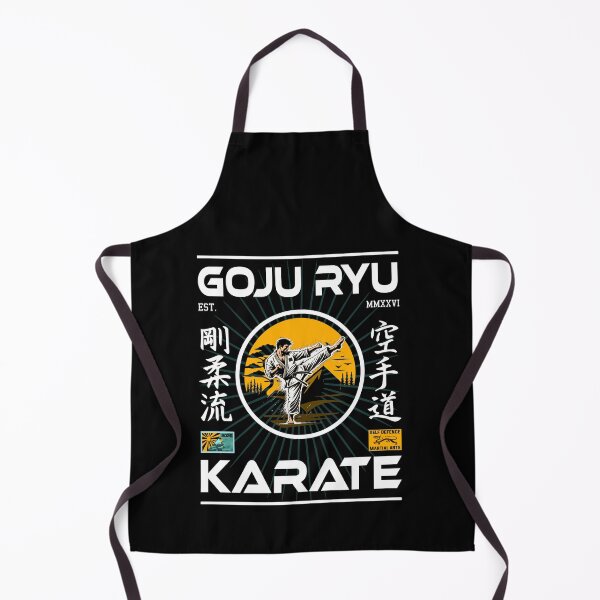 Item preview, Goju-Ryu Karate Design with Karateka and Kanji designed and sold by RetroMaritalArt.
