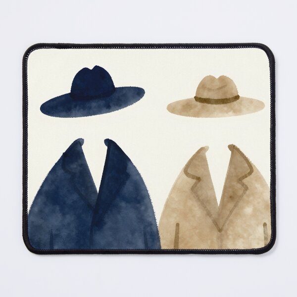 Item preview, Watercolor Faceless Figures in Navy and Beige designed and sold by cpapro77.