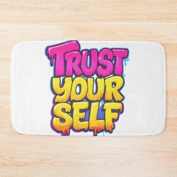 Item preview, Trust Yourself Inspirational Graffiti Typography designed and sold by Penguin Mood .