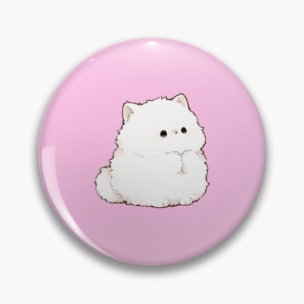 Artikelvorschau, Cute Fluffy White Kitten Illustration entworfen und verkauft von jianina-alondra.