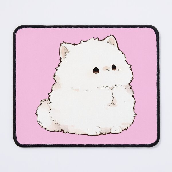 Item preview, Cute Fluffy White Kitten Illustration designed and sold by jianina-alondra.